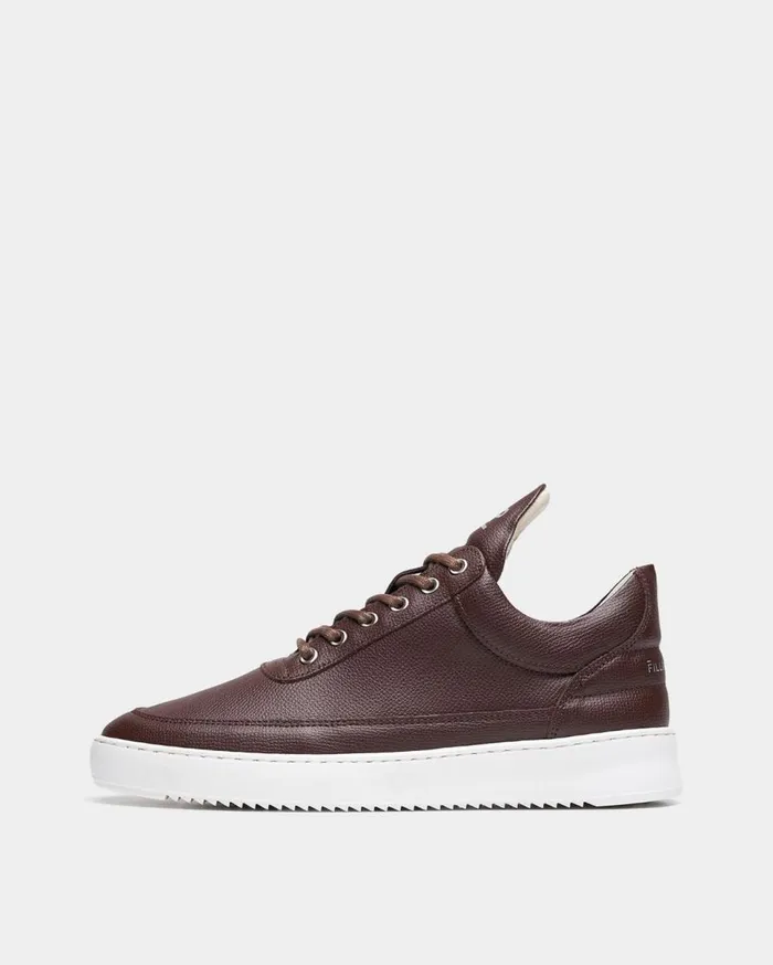 Low Top Crumbs Dark Brown Men Filling Pieces Sneakers