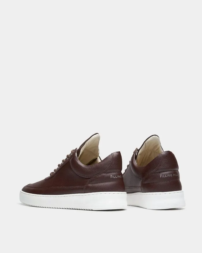 Low Top Crumbs Dark Brown Men Filling Pieces Sneakers
