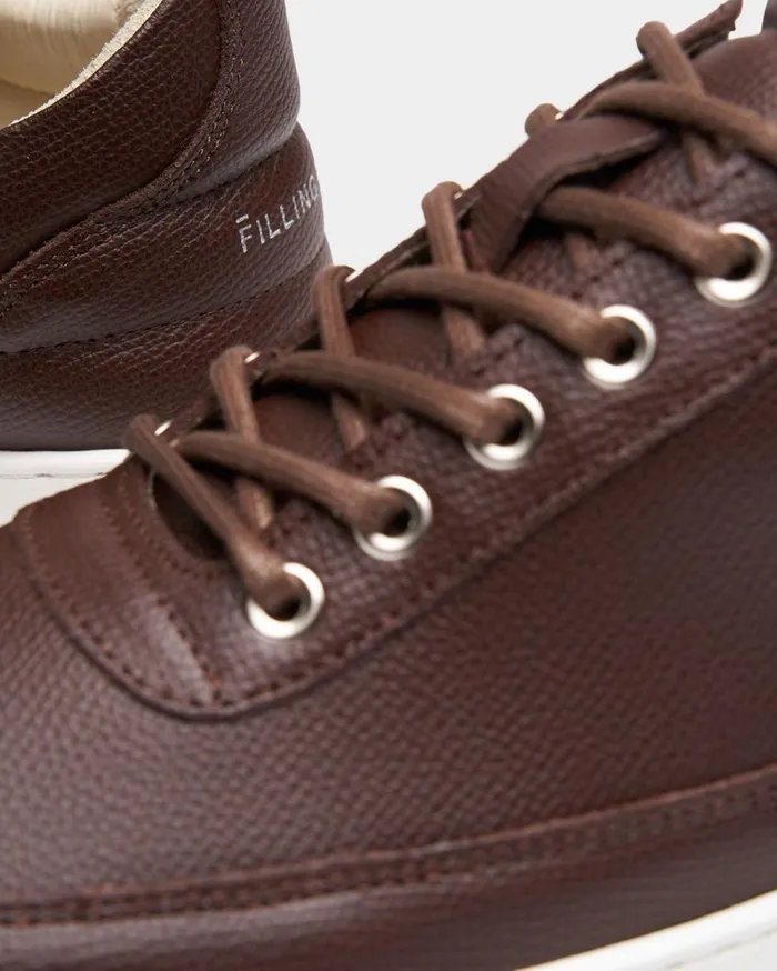 Low Top Crumbs Dark Brown Men Filling Pieces Sneakers