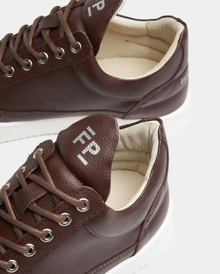 Low Top Crumbs Dark Brown Men Filling Pieces Sneakers
