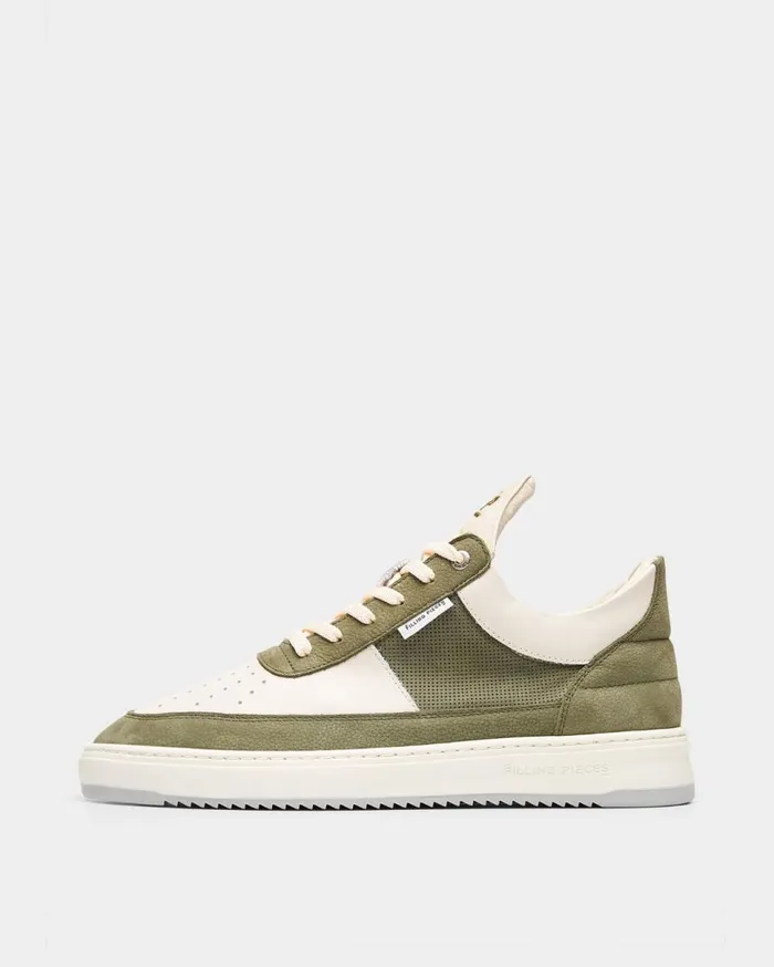 Low Top Game Green Men Filling Pieces Sneakers