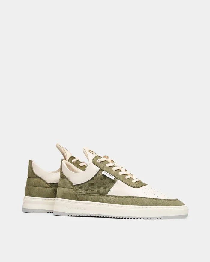 Low Top Game Green Men Filling Pieces Sneakers