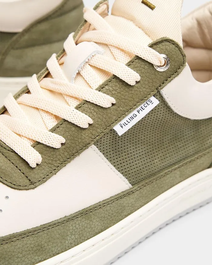 Low Top Game Green Men Filling Pieces Sneakers