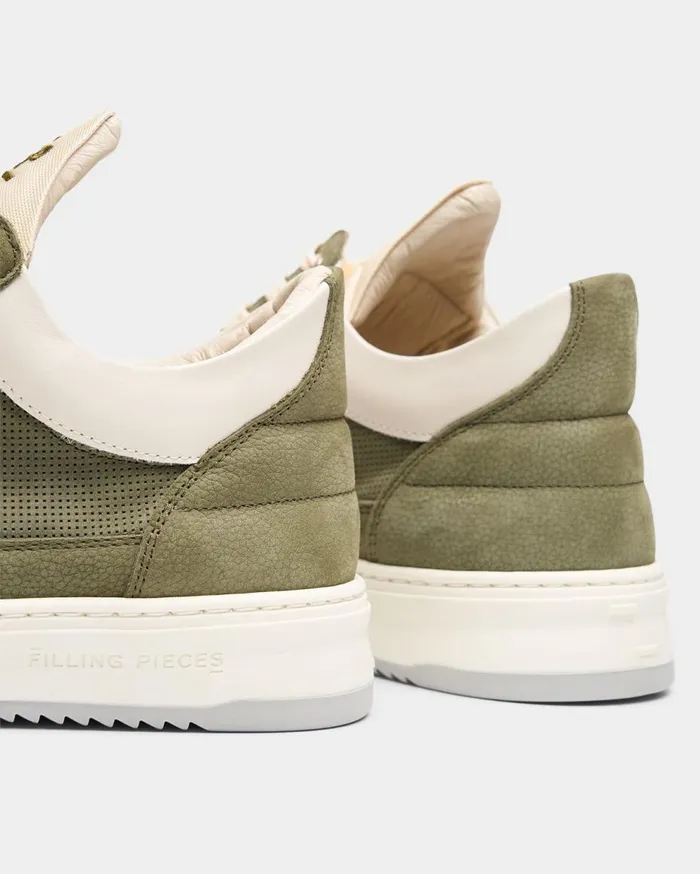 Low Top Game Green Men Filling Pieces Sneakers
