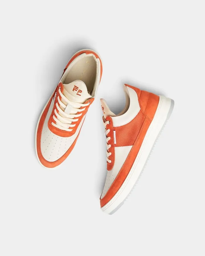 Low Top Game Orange Men Filling Pieces Sneakers