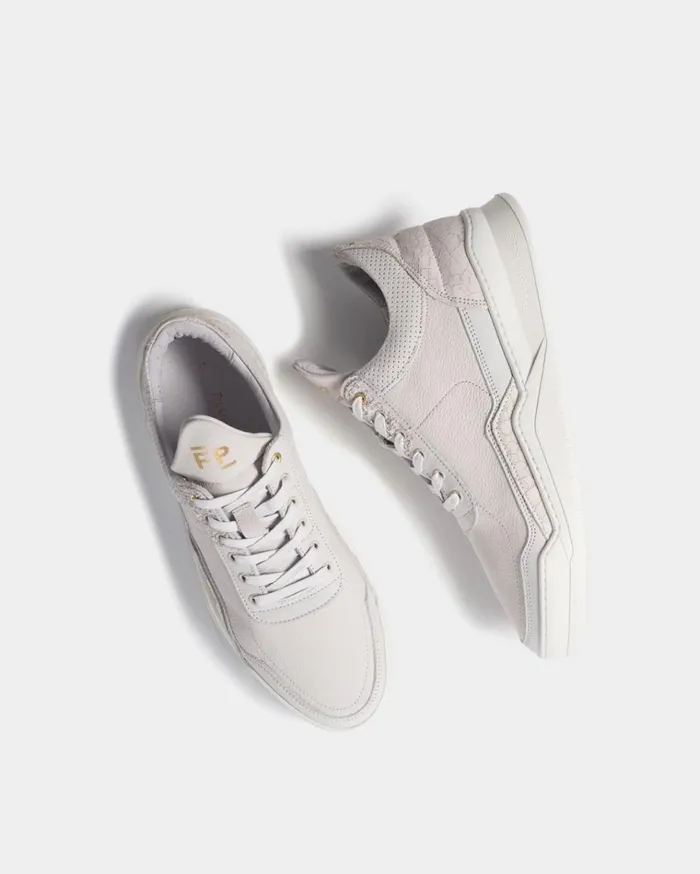Low Top Ghost Decon White WomenMen Filling Pieces Sneakers