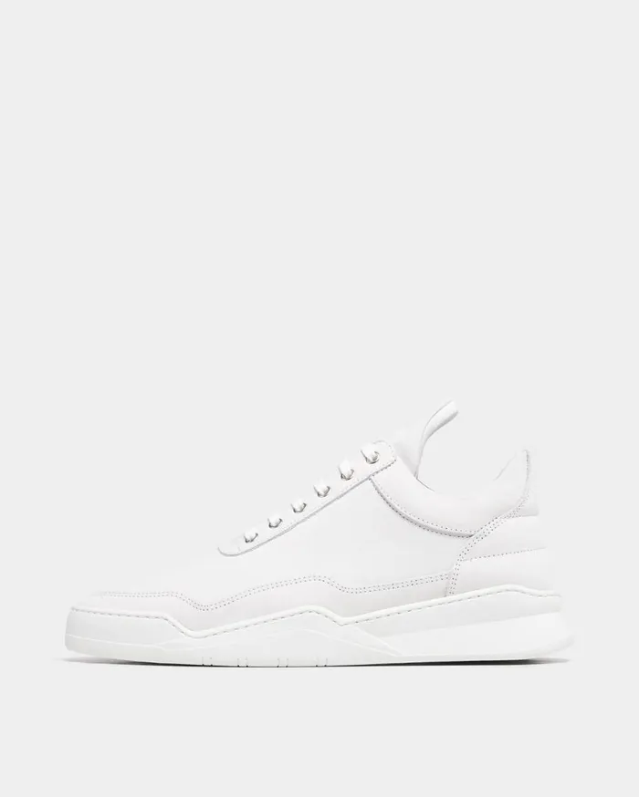 Low Top Ghost Nappa White MenWomen Filling Pieces Sneakers