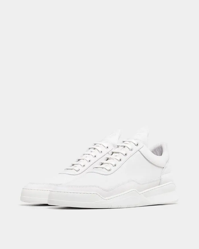 Low Top Ghost Nappa White WomenMen Filling Pieces Sneakers