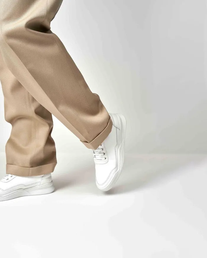 Low Top Ghost Nappa White WomenMen Filling Pieces Sneakers
