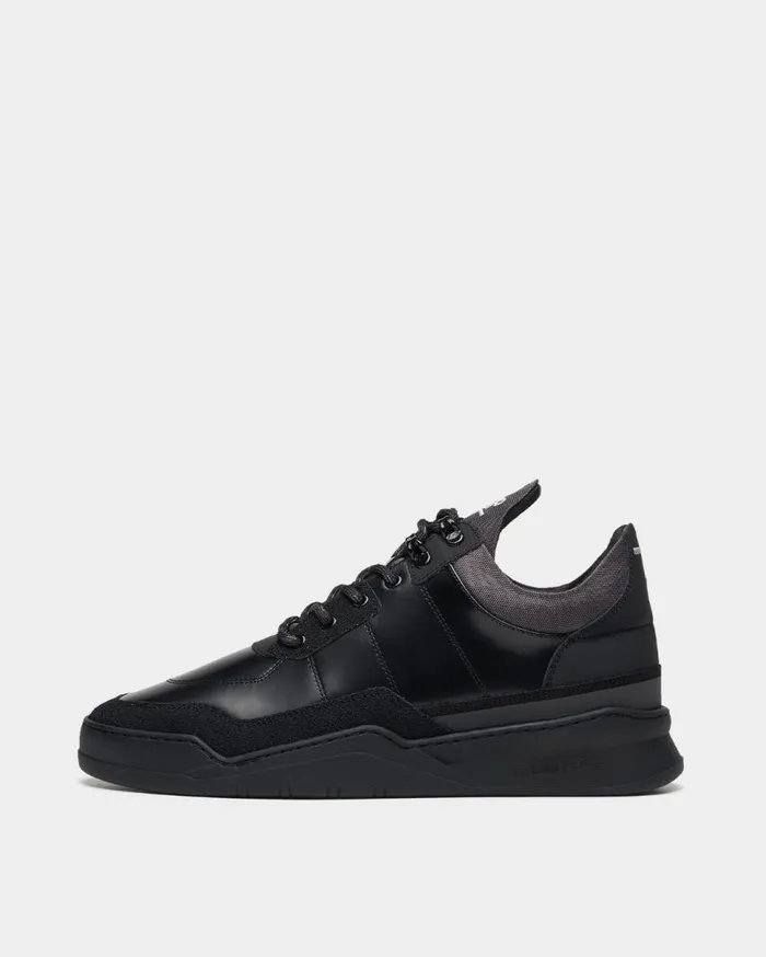 Low Top Ghost Radar All Black MenWomen Filling Pieces Sneakers