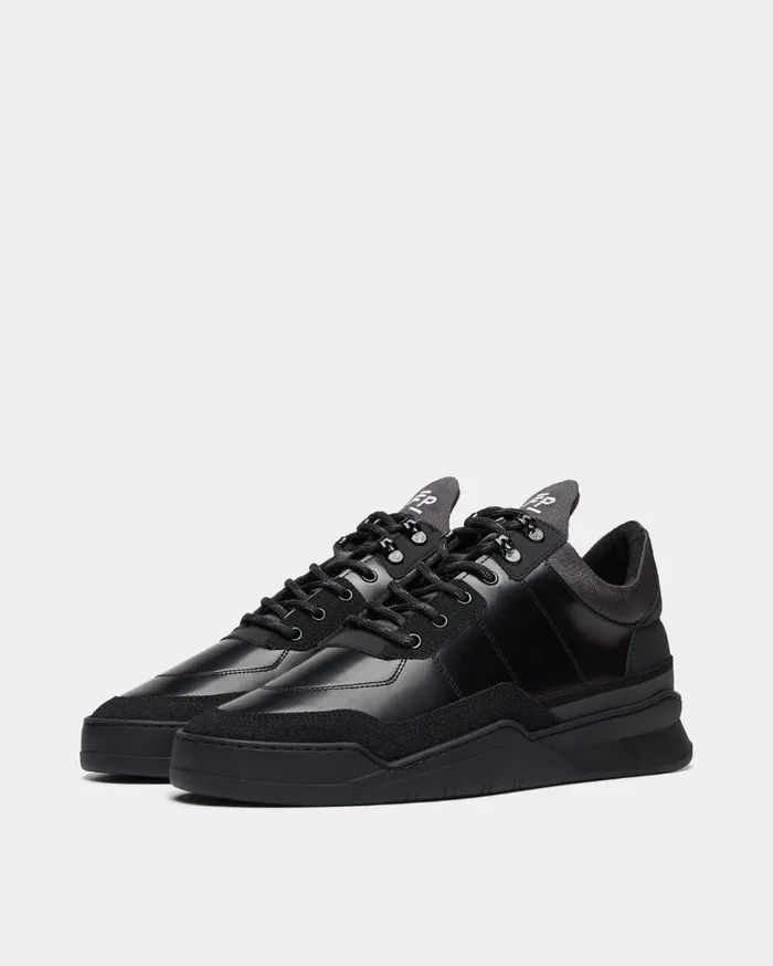Low Top Ghost Radar All Black MenWomen Filling Pieces Sneakers
