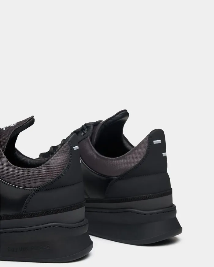 Low Top Ghost Radar All Black MenWomen Filling Pieces Sneakers