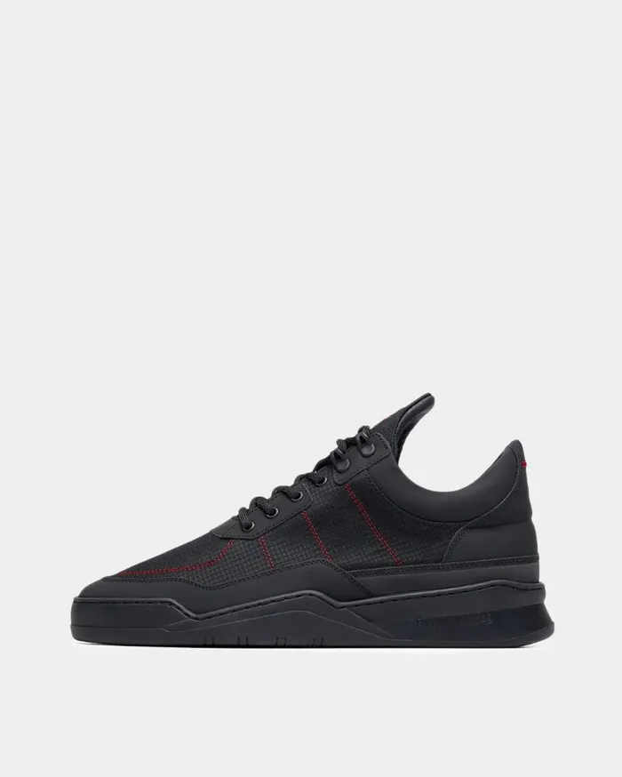 Low Top Ghost Radar Black MenWomen Filling Pieces Sneakers