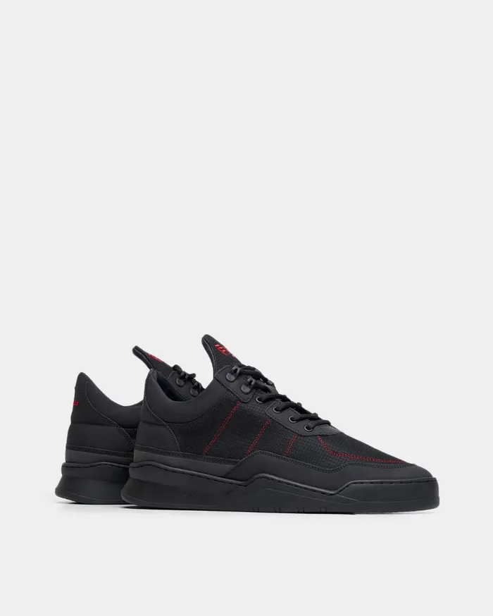 Low Top Ghost Radar Black MenWomen Filling Pieces Sneakers