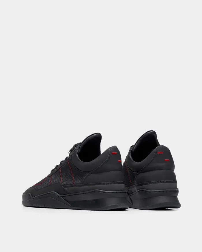 Low Top Ghost Radar Black MenWomen Filling Pieces Sneakers