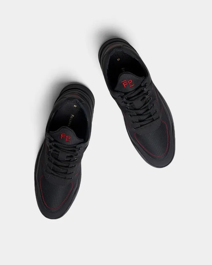 Low Top Ghost Radar Black MenWomen Filling Pieces Sneakers