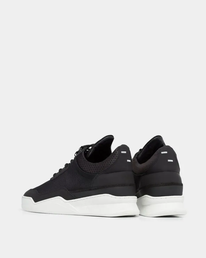 Low Top Ghost Radar Black WomenMen Filling Pieces Sneakers