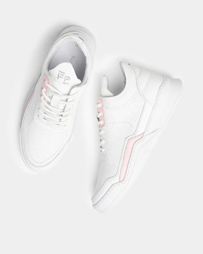 Low Top Ghost Rubberized White Women Filling Pieces Sneakers