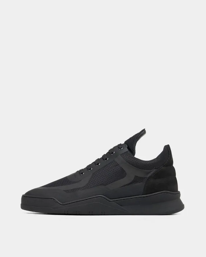 Low Top Ghost Steam All Black MenWomen Filling Pieces Sneakers