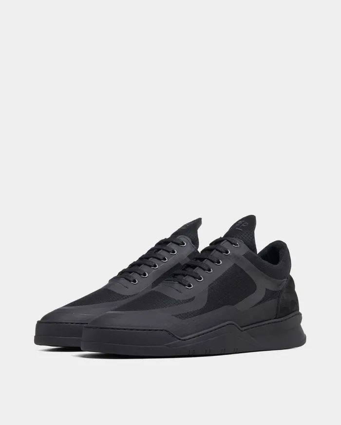 Low Top Ghost Steam All Black MenWomen Filling Pieces Sneakers