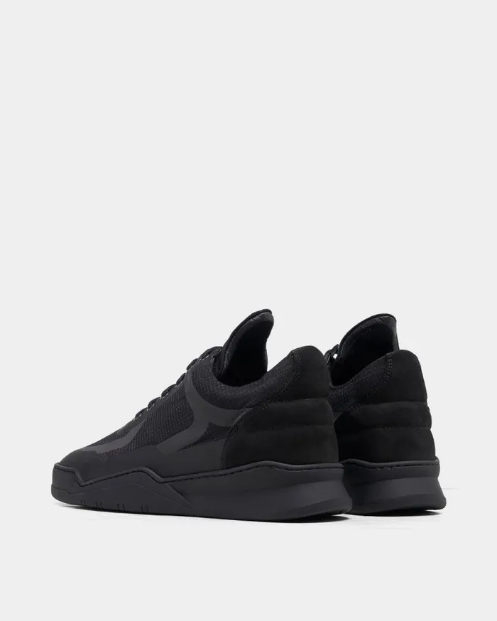 Low Top Ghost Steam All Black MenWomen Filling Pieces Sneakers