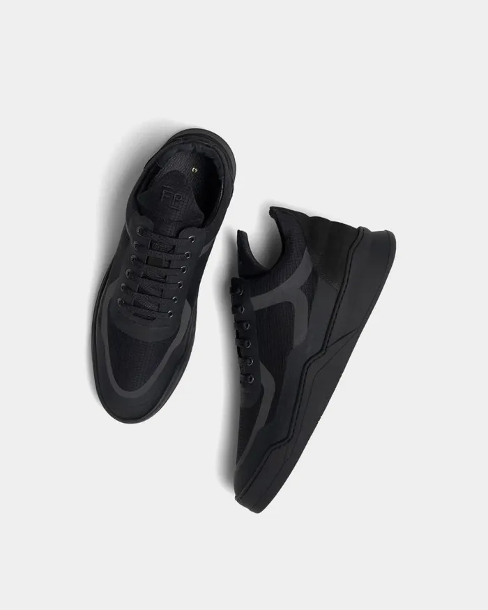Low Top Ghost Steam All Black MenWomen Filling Pieces Sneakers