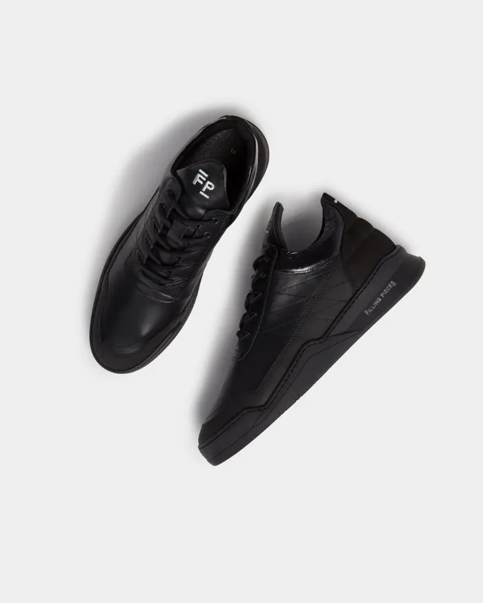 Low Top Ghost Tweek All Black MenWomen Filling Pieces Sneakers