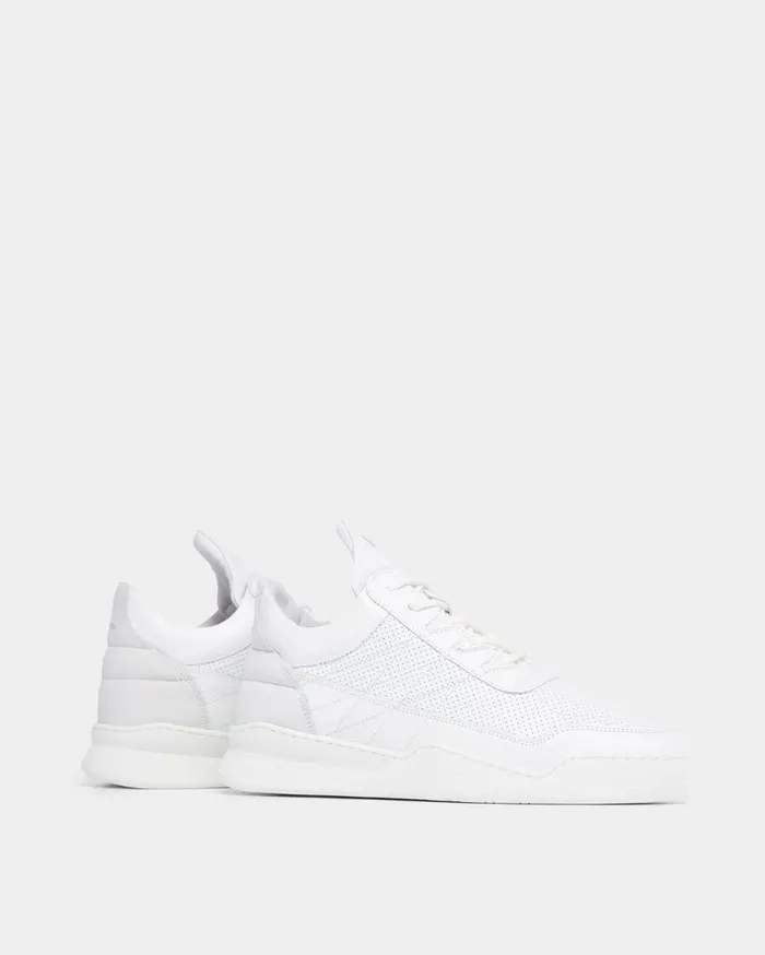 Low Top Ghost Tweek All White WomenMen Filling Pieces Sneakers
