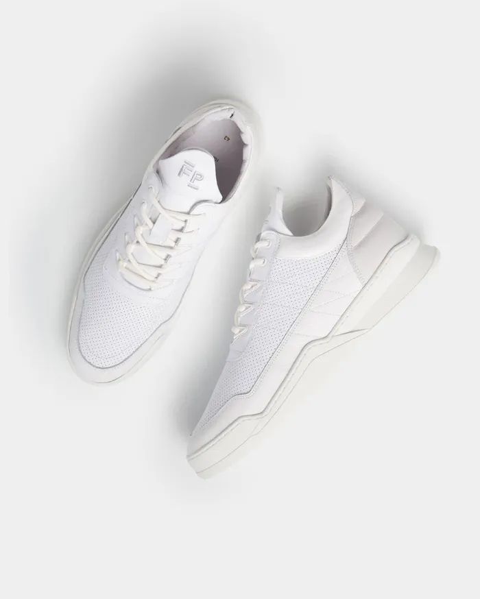 Low Top Ghost Tweek All White WomenMen Filling Pieces Sneakers