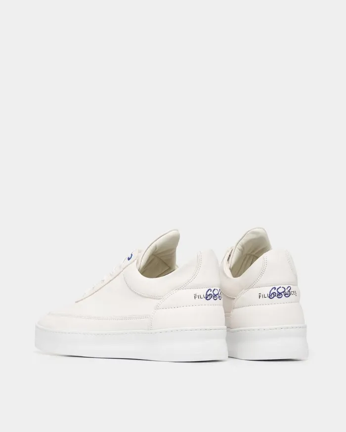 Low Top Plain 683 Organic White MenWomen Filling Pieces Sneakers