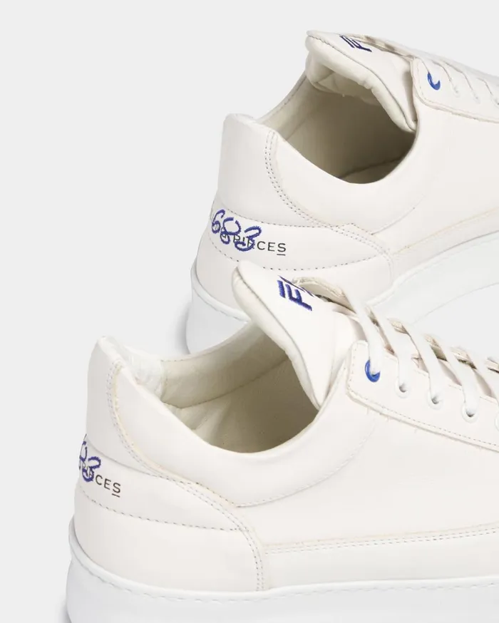 Low Top Plain 683 Organic White MenWomen Filling Pieces Sneakers
