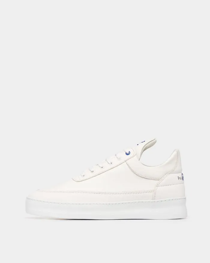 Low Top Plain 683 Organic White WomenMen Filling Pieces Sneakers