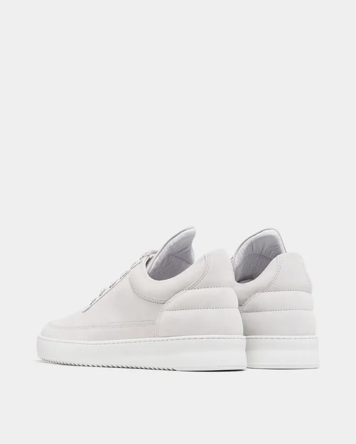 Low Top Ripple Basic All White WomenMen Filling Pieces Sneakers