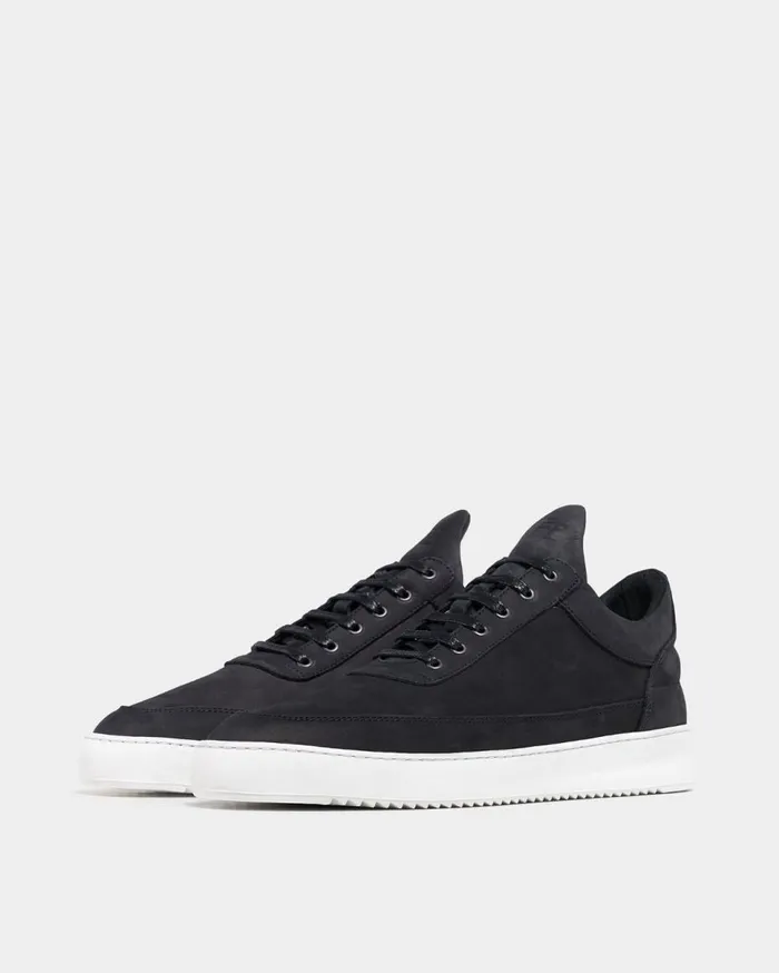 Low Top Ripple Basic Black WomenMen Filling Pieces Sneakers