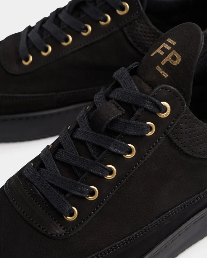 Low Top Ripple Ceres All Black WomenMen Filling Pieces Sneakers