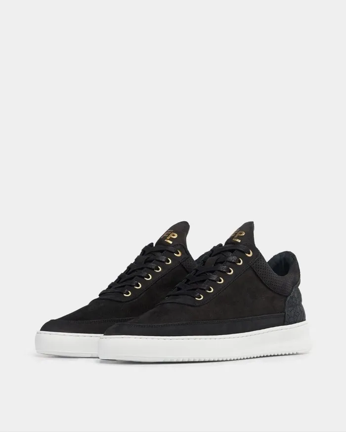 Low Top Ripple Ceres Black MenWomen Filling Pieces Sneakers