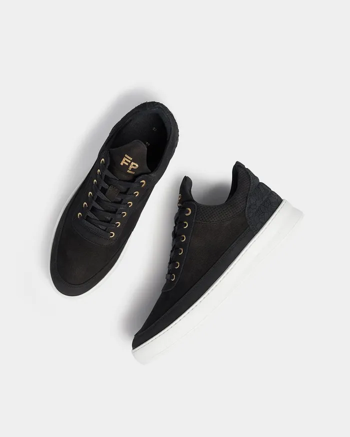 Low Top Ripple Ceres Black MenWomen Filling Pieces Sneakers
