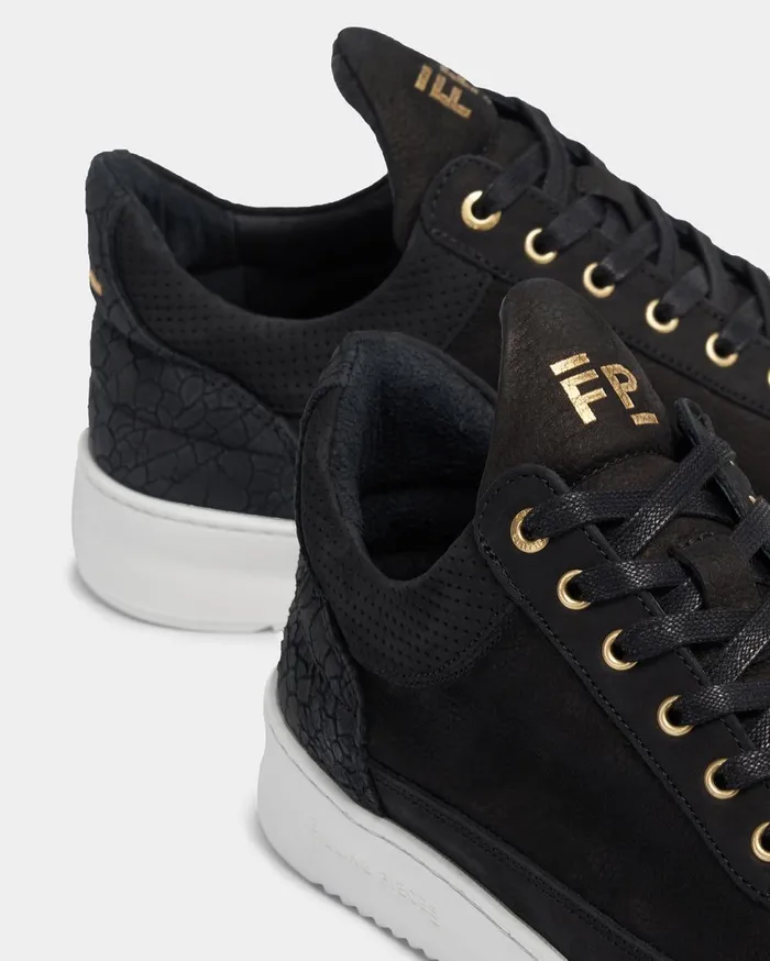 Low Top Ripple Ceres Black MenWomen Filling Pieces Sneakers