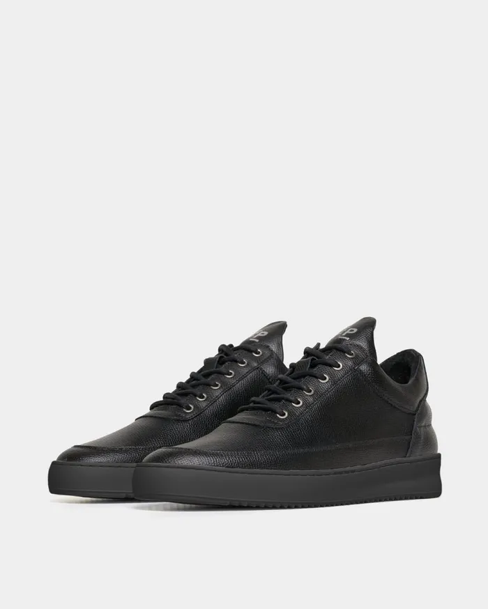 Low Top Ripple Crumbs All Black MenWomen Filling Pieces Sneakers