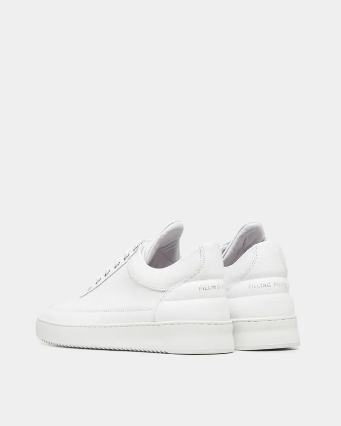 Low Top Ripple Crumbs All White WomenMen Filling Pieces Sneakers