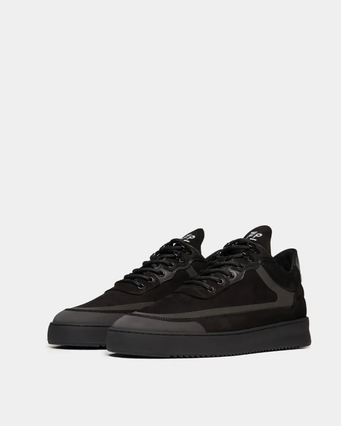 Low Top Ripple Meta All Black Men Filling Pieces Sneakers