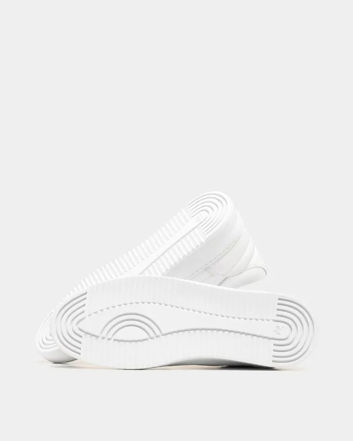 Low Top Ripple Nappa All White WomenMen Filling Pieces Sneakers