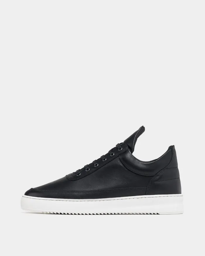 Low Top Ripple Nappa Black MenWomen Filling Pieces Sneakers