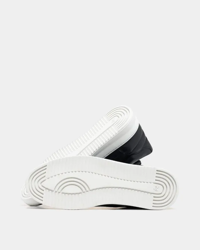Low Top Ripple Nappa Black WomenMen Filling Pieces Sneakers
