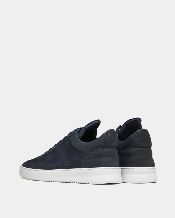 Low Top Ripple Nubuck Deep Blue Navy MenWomen Filling Pieces Sneakers