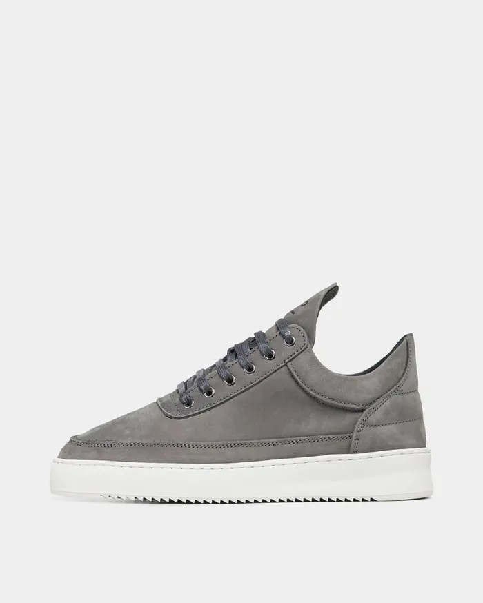Low Top Ripple Nubuck Shark Grey WomenMen Filling Pieces Sneakers