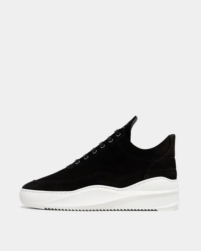 Low Top Sky Matt Nubuck Black MenWomen Filling Pieces Sneakers