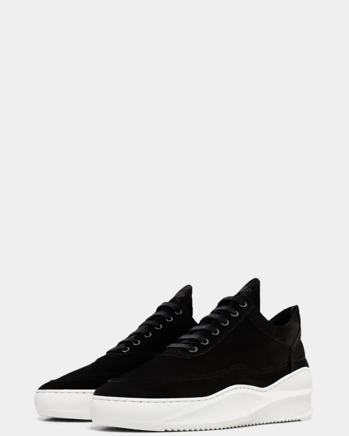 Low Top Sky Matt Nubuck Black MenWomen Filling Pieces Sneakers