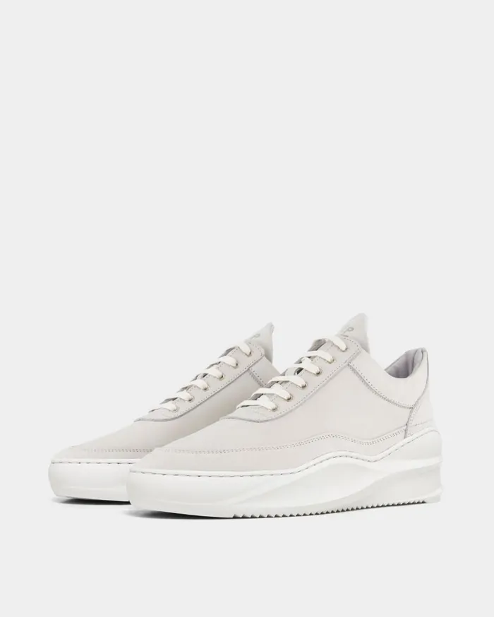 Low Top Sky Matt Nubuck White MenWomen Filling Pieces Sneakers