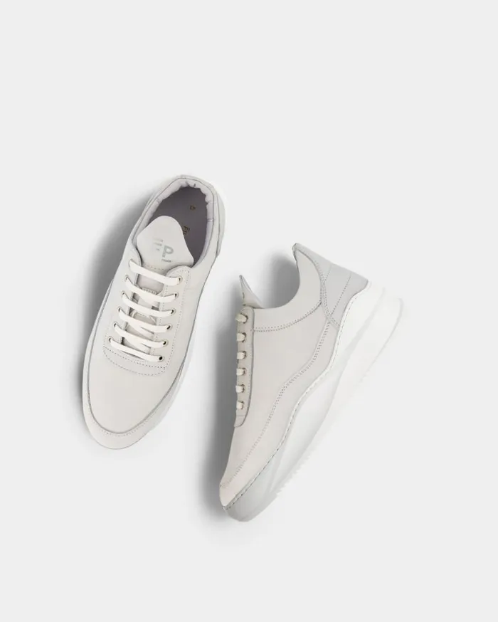 Low Top Sky Matt Nubuck White MenWomen Filling Pieces Sneakers